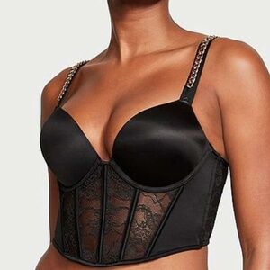 Victoria's Secret Very Sexy Bombshell Add 2 Cups Chain Strap Corset Top
